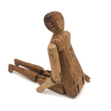 Long Limbed, Very Flexible Old Folk Art Jig Figure with Marvelous Face and Ears