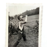 Gazing Through the Barrel of a Rifle, Iconic Feeling c. 1950s Snapshot