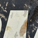 NO SMOKING, Perfectly Patinated Stencil Painted Sign on Thin Tin