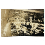 ELECTRIC SHOW, Pair of Antique Real Photo Postcards of Early Electricity Expo, C.O.Tucker, Boston Phototgrapher