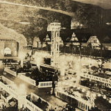 ELECTRIC SHOW, Pair of Antique Real Photo Postcards of Early Electricity Expo, C.O.Tucker, Boston Phototgrapher
