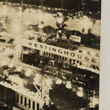 ELECTRIC SHOW, Pair of Antique Real Photo Postcards of Early Electricity Expo, C.O.Tucker, Boston Phototgrapher