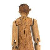 Long Limbed, Very Flexible Old Folk Art Jig Figure with Marvelous Face and Ears