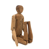 Long Limbed, Very Flexible Old Folk Art Jig Figure with Marvelous Face and Ears