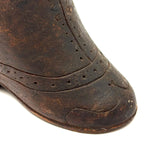 Sweet and Unusual Old Carved Boot Pipe Bowl!