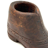 Sweet and Unusual Old Carved Boot Pipe Bowl!