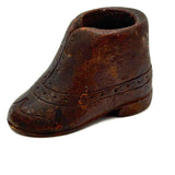 Sweet and Unusual Old Carved Boot Pipe Bowl!