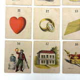 Set of 21 Early Fortune Telling Cards with Great Graphics (+ One Extra)