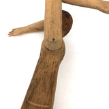 Long Limbed, Very Flexible Old Folk Art Jig Figure with Marvelous Face and Ears