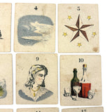 Set of 21 Early Fortune Telling Cards with Great Graphics (+ One Extra)