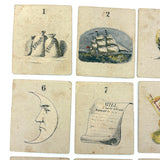 Set of 21 Early Fortune Telling Cards with Great Graphics (+ One Extra)