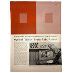 Joseph Albers's Optical Tricks, Unidentified 1950s Magazine Article with Great Images