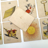 Set of 21 Early Fortune Telling Cards with Great Graphics (+ One Extra)