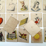 Set of 21 Early Fortune Telling Cards with Great Graphics (+ One Extra)