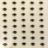 Eyes Everywhere, Three Surreal-esque Sheets of Old Vinyl Transfer Doll Eyes