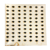 Eyes Everywhere, Three Surreal-esque Sheets of Old Vinyl Transfer Doll Eyes