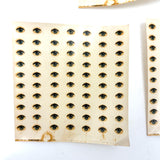 Eyes Everywhere, Three Surreal-esque Sheets of Old Vinyl Transfer Doll Eyes