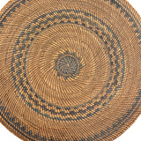 Extremely Fine 1870s-80s Macah Nootka Bear Grass and Cedar Bark Basket with Indigo Design (Some Damage)