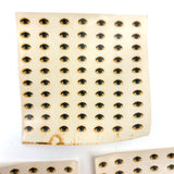 Eyes Everywhere, Three Surreal-esque Sheets of Old Vinyl Transfer Doll Eyes