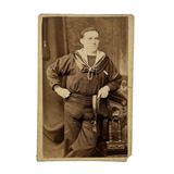 Scottish Sailor with Very Stuffed Pants, T. Gilfillan Glasgow CDV, Late 19th Century