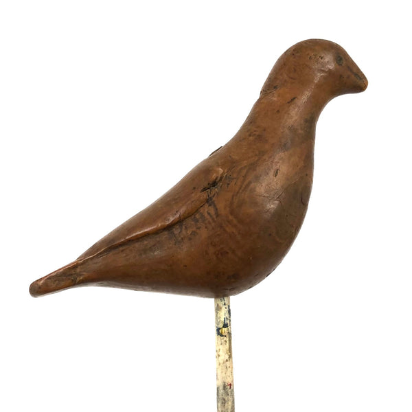 Antique Carved Burl Wood Bird, Presumed  Native American Woodlands, Ex. Axtell Collection