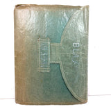 Very Lovely 1939-40 French Sewing Samples Notebook in Wonderful Hand-sewn Cover