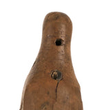 Antique Carved Burl Wood Bird, Presumed  Native American Woodlands, Ex. Axtell Collection