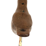 Antique Carved Burl Wood Bird, Presumed  Native American Woodlands, Ex. Axtell Collection