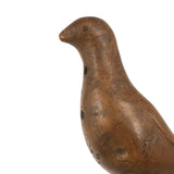 Antique Carved Burl Wood Bird, Presumed  Native American Woodlands, Ex. Axtell Collection