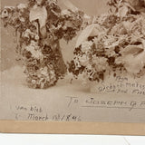 Mourning Flowers for Joseph G. Pickett, Aged 16 Years, 10 Mos, 25 Days, 1896 Albumen Cabinet Card