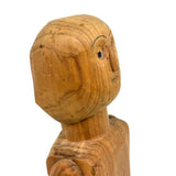 Tall and Wide Eyed Articulated Figure with Little Mouth and Ached Eyebrows