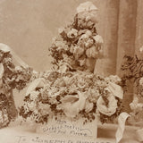 Mourning Flowers for Joseph G. Pickett, Aged 16 Years, 10 Mos, 25 Days, 1896 Albumen Cabinet Card