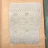 Very Lovely 1939-40 French Sewing Samples Notebook in Wonderful Hand-sewn Cover