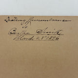 Mourning Flowers for Joseph G. Pickett, Aged 16 Years, 10 Mos, 25 Days, 1896 Albumen Cabinet Card