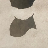 Laura, Twice Removed -- Antique Photo of Cut Paper Silhouette in Original Frame