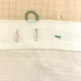 Very Lovely 1939-40 French Sewing Samples Notebook in Wonderful Hand-sewn Cover