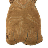 Wonderful Old Hand-embroidered Stuffed Silk Cat Baring Fangs!