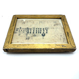 Early 19th Century Ink and Graphite Drawing of Hotel with Church on Horizon in Lemon Gold Frame