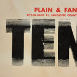 TENSION (Lose it Here), Excellent Design c. 1960s Plain and Fancy Farm, Bird in Hand PA Advertising Flier