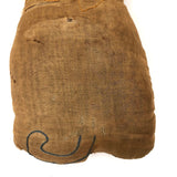 Wonderful Old Hand-embroidered Stuffed Silk Cat Baring Fangs!