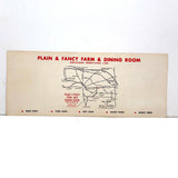 TENSION (Lose it Here), Excellent Design c. 1960s Plain and Fancy Farm, Bird in Hand PA Advertising Flier