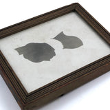 Laura, Twice Removed -- Antique Photo of Cut Paper Silhouette in Original Frame