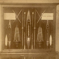 Double Expansion Twist Shuttle Spindles Display, Boston Mechanics Fair, Gorgeous 1873 Albumen Stereoview