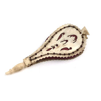 Intricate 19th C. Bellows Shaped Bone Pin Keep
