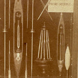 Double Expansion Twist Shuttle Spindles Display, Boston Mechanics Fair, Gorgeous 1873 Albumen Stereoview