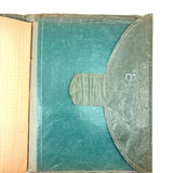 Very Lovely 1939-40 French Sewing Samples Notebook in Wonderful Hand-sewn Cover