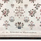 Remember Me When I am Dead, Susannah Hipple's 1848 Pennsylvania German Cross Stitch Sampler