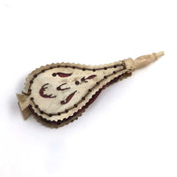 Intricate 19th C. Bellows Shaped Bone Pin Keep