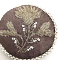 Hand-beaded Native American Pin Cushion (Flower and Eye Ball!)