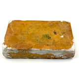 Most Charming, Very Scarce Old Chalkware Halloween Mold in Best Soft Orange Paint